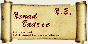 Nenad Badrić vizit kartica